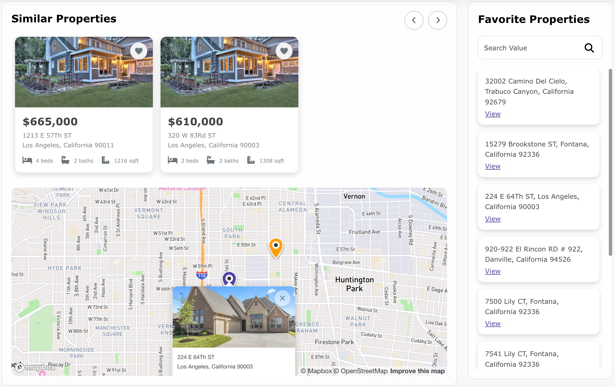 AreaZoom Similar Properties
