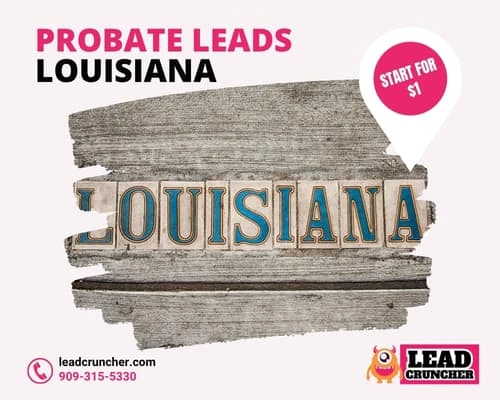 Louisiana probate leads, inherited property and motivated seller data