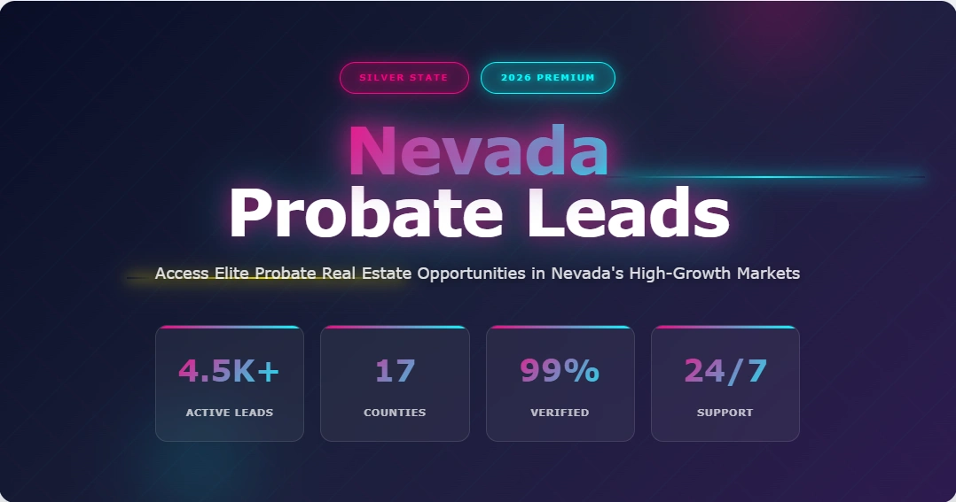 Nevada probate leads, inherited property and motivated seller data