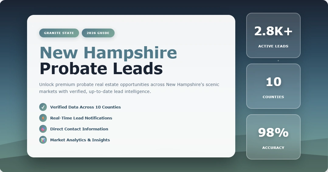 New Hampshire probate leads, inherited property and motivated seller data