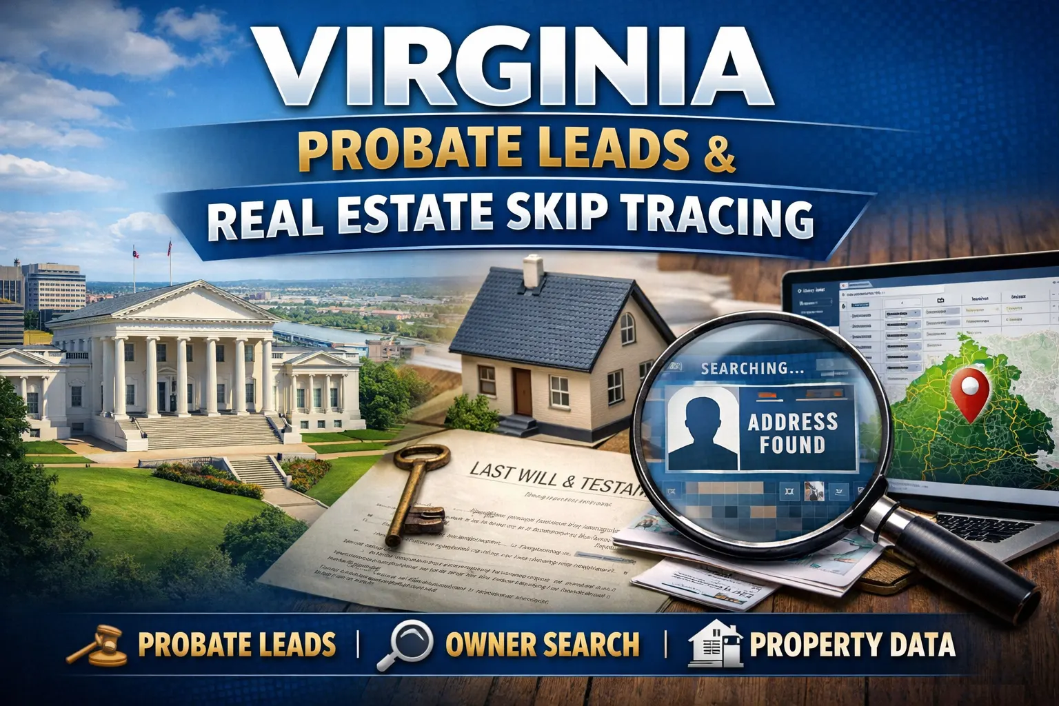 Virginia probate leads, inherited property and motivated seller data