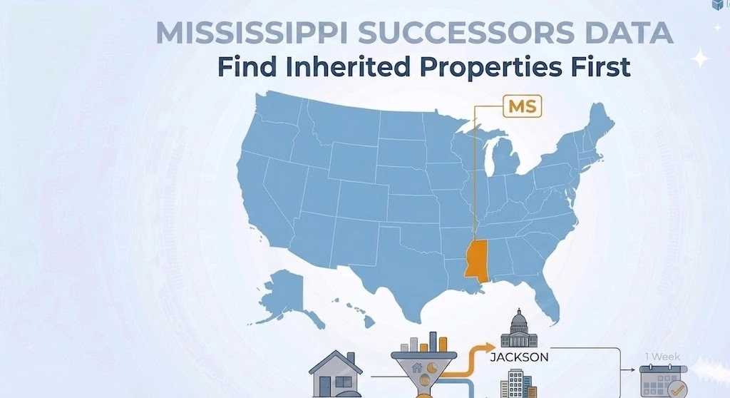 Mississippi inherited property and successor data coverage map